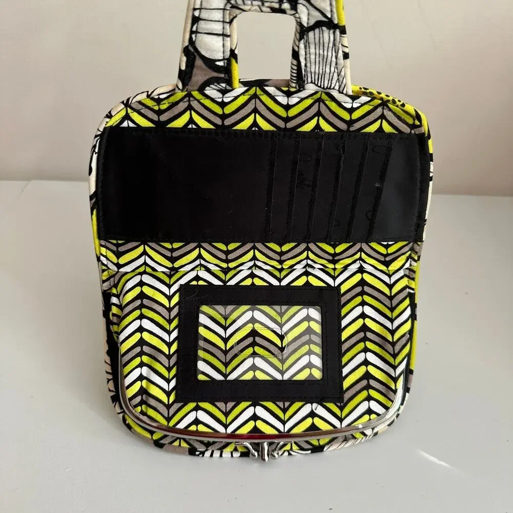 Vera Bradley Citron Kiss 'N Snap Wallet Large Organizational Clutch Carry All - Picture 9 of 11